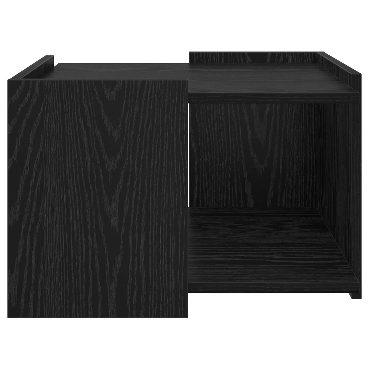 Coffee Table Black Oak 50.5 x 50 x 33 cm Engineered Wood