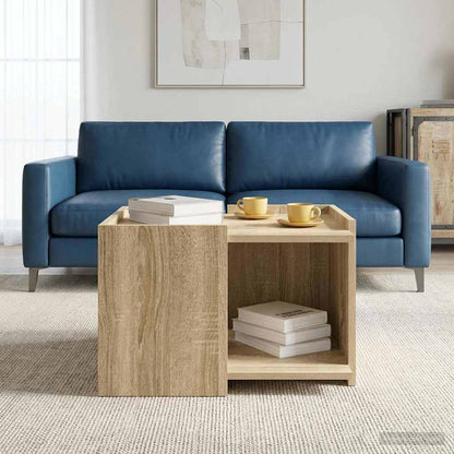 Coffee Table Sonoma Oak 50.5 x 50 x 33 cm Engineered Wood