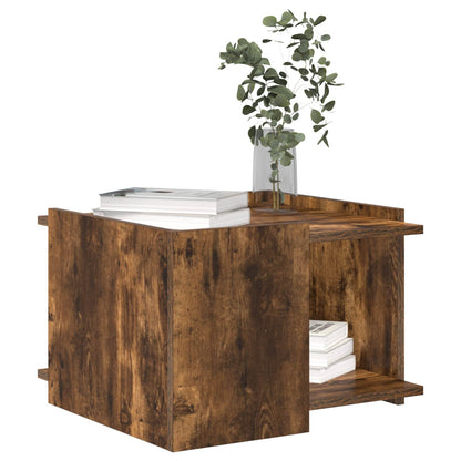 Coffee Table Smoked Oak 50.5 x 50 x 33 cm Engineered Wood