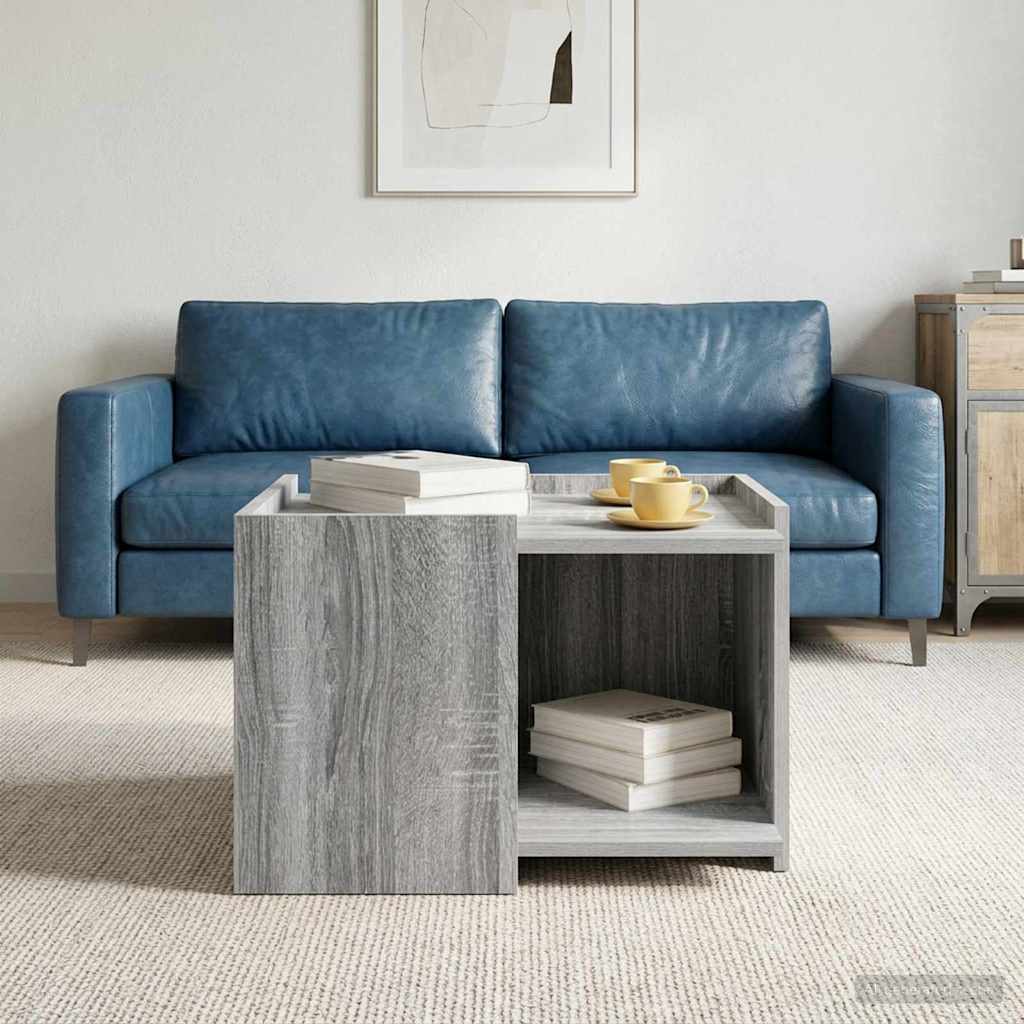 Coffee Table Grey Sonoma 50.5 x 50 x 33 cm Engineered Wood