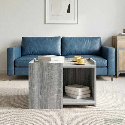 Coffee Table Grey Sonoma 50.5 x 50 x 33 cm Engineered Wood