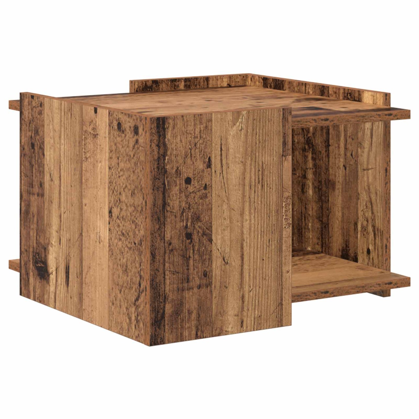 Coffee Table Old Wood 50.5 x 50 x 33 cm Engineered Wood