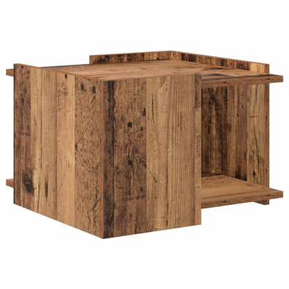 Coffee Table Old Wood 50.5 x 50 x 33 cm Engineered Wood