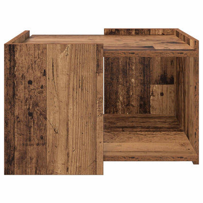 Coffee Table Old Wood 50.5 x 50 x 33 cm Engineered Wood