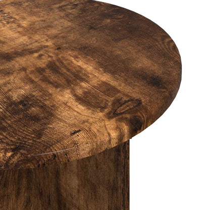 Side Table Set 2 pcs Smoked Oak Engineered Wood