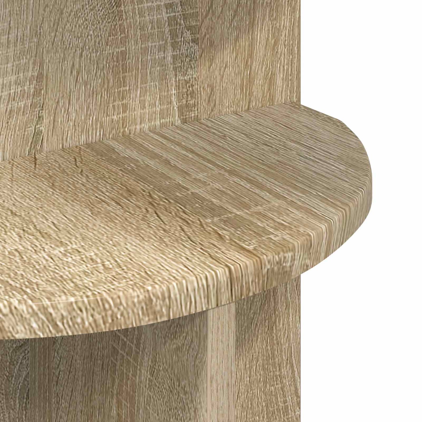 Side Table Sonoma Oak Ø 39.5 x 55 cm Engineered Wood