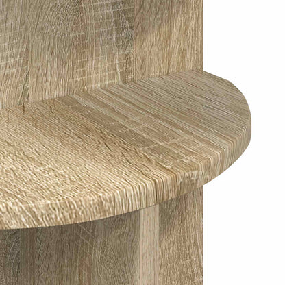 Side Table Sonoma Oak Ø 39.5 x 55 cm Engineered Wood