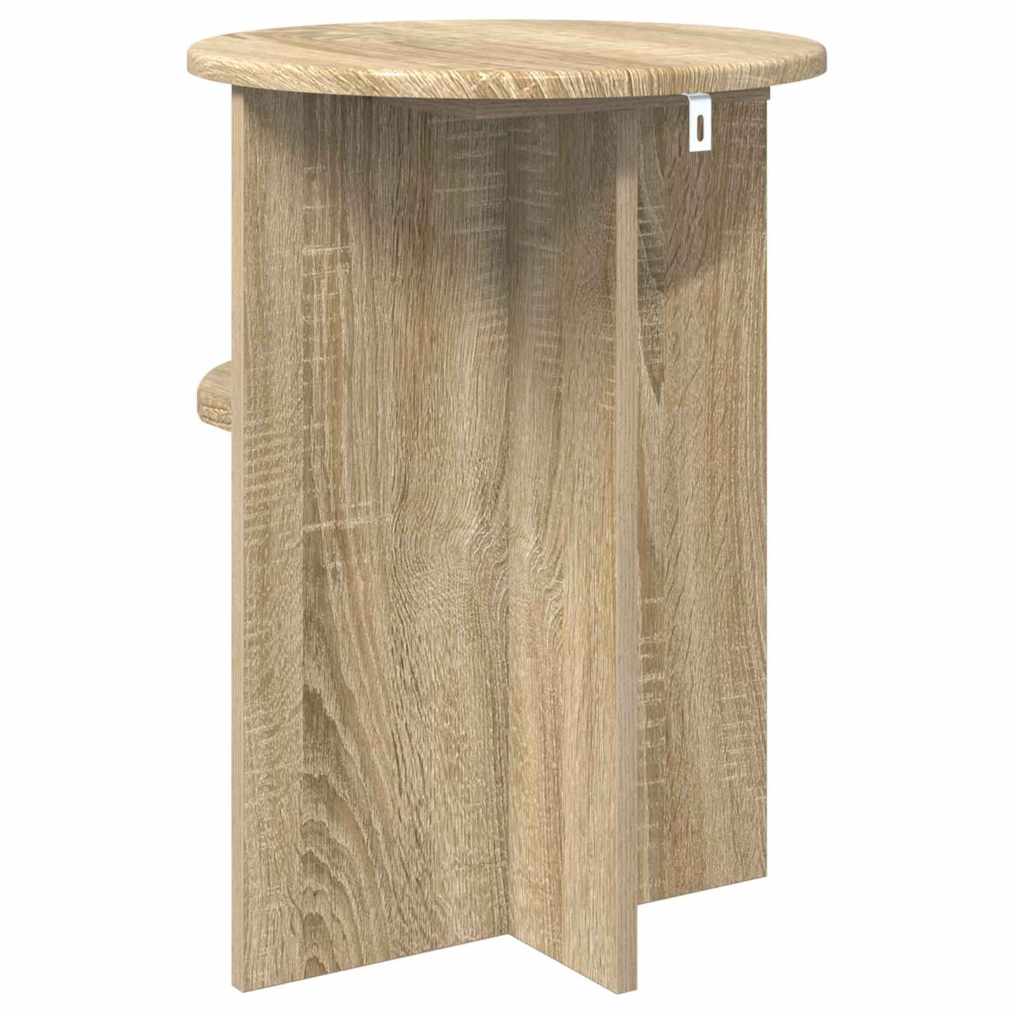 Side Table Sonoma Oak Ø 39.5 x 55 cm Engineered Wood
