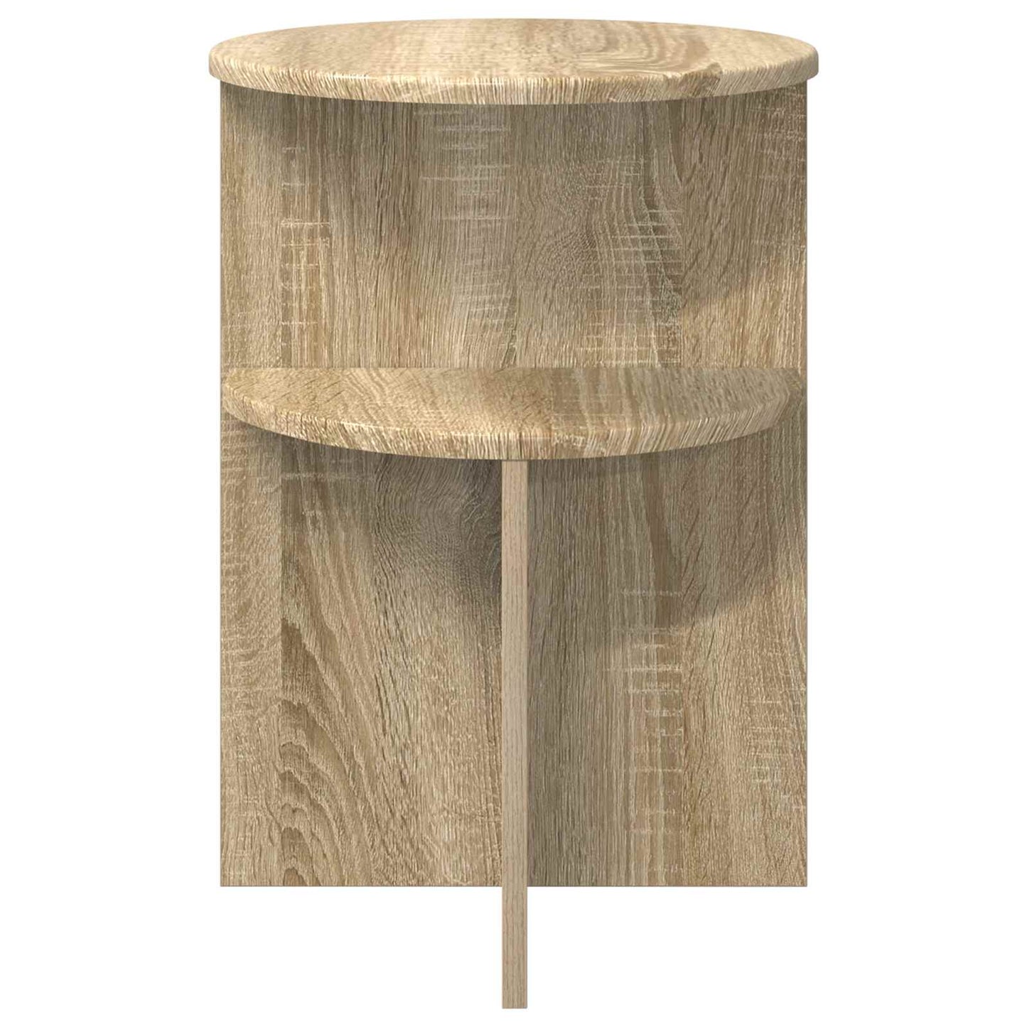 Side Table Sonoma Oak Ø 39.5 x 55 cm Engineered Wood