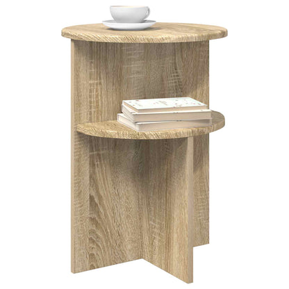 Side Table Sonoma Oak Ø 39.5 x 55 cm Engineered Wood