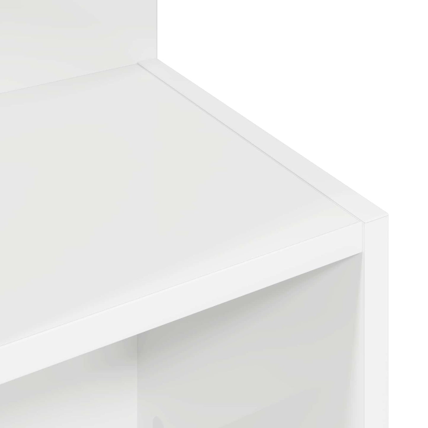 Side Table White Ø 39.5 x 55 cm Engineered Wood