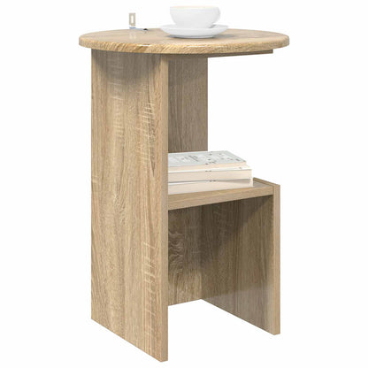 Side Table Sonoma Oak Ø 39.5 x 55 cm Engineered Wood