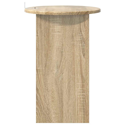 Side Table Sonoma Oak Ø 39.5 x 55 cm Engineered Wood