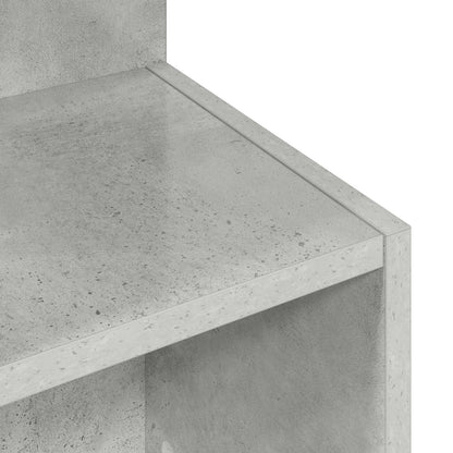 Side Table Concrete Grey Ø 39.5 x 55 cm Engineered Wood