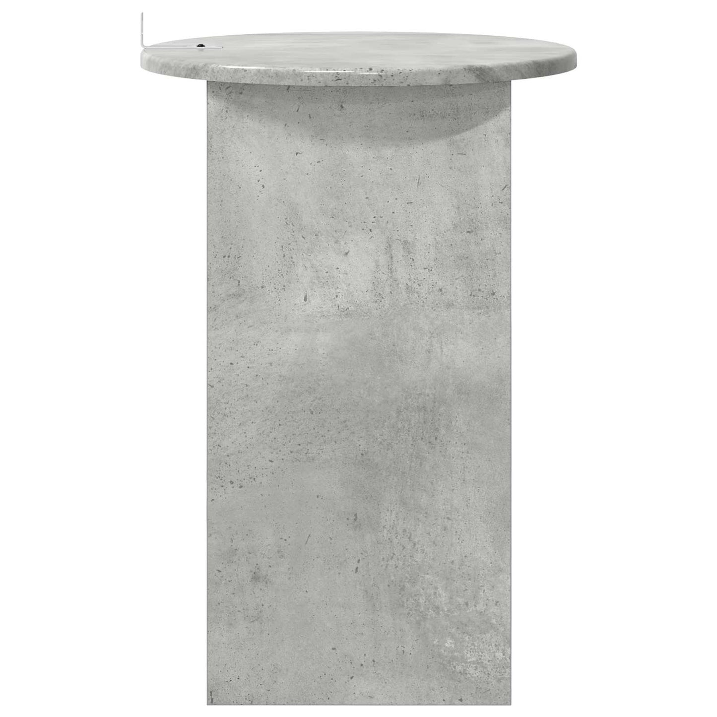 Side Table Concrete Grey Ø 39.5 x 55 cm Engineered Wood