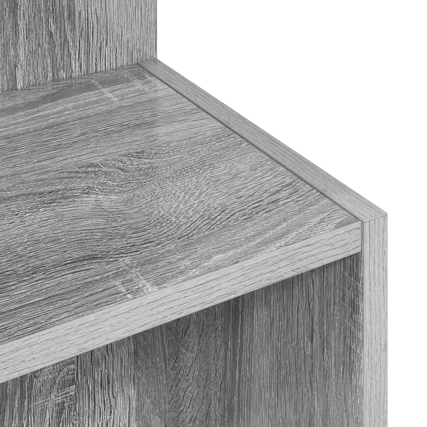 Side Table Grey Sonoma Ø 39.5 x 55 cm Engineered Wood