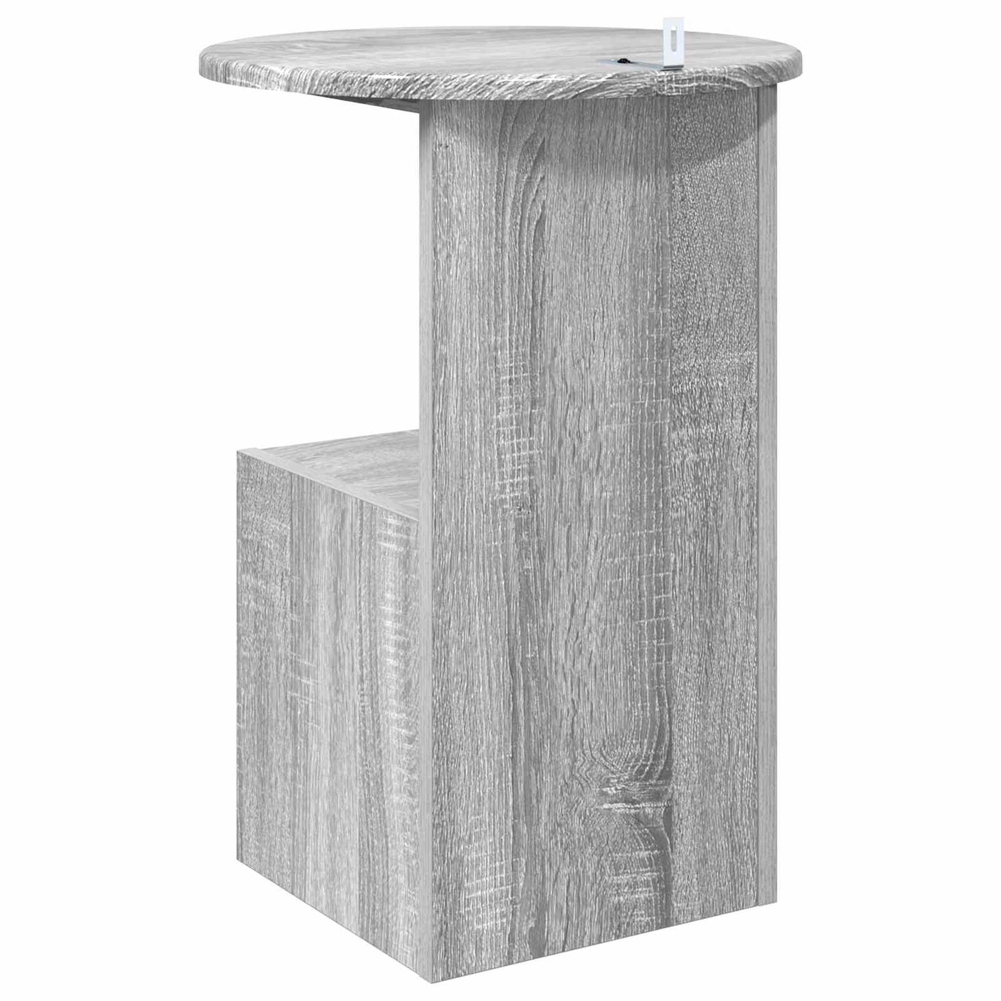 Side Table Grey Sonoma Ø 39.5 x 55 cm Engineered Wood