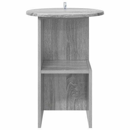 Side Table Grey Sonoma Ø 39.5 x 55 cm Engineered Wood