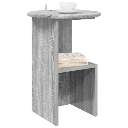 Side Table Grey Sonoma Ø 39.5 x 55 cm Engineered Wood