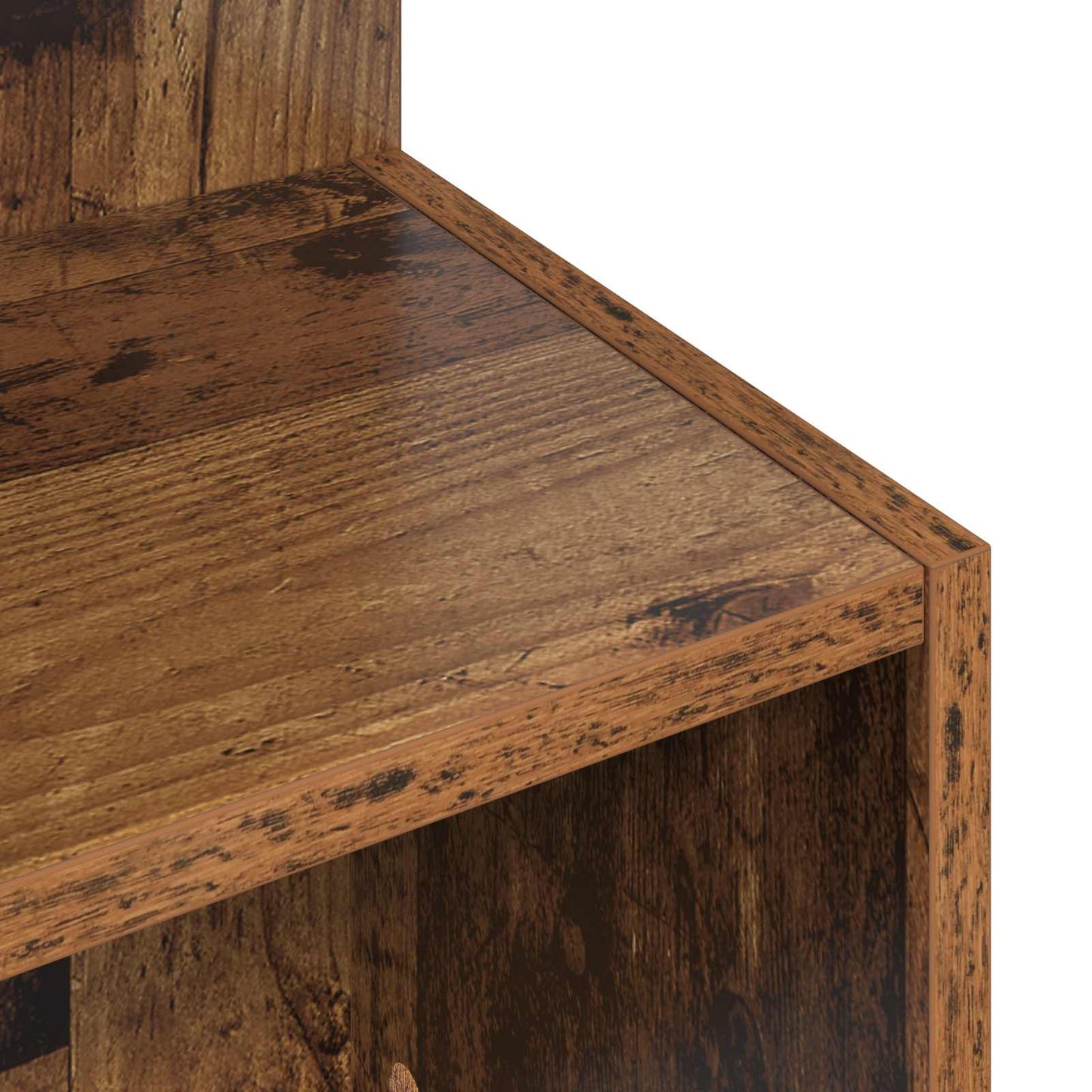 Side Table Old Wood Ø 39.5 x 55 cm Engineered Wood