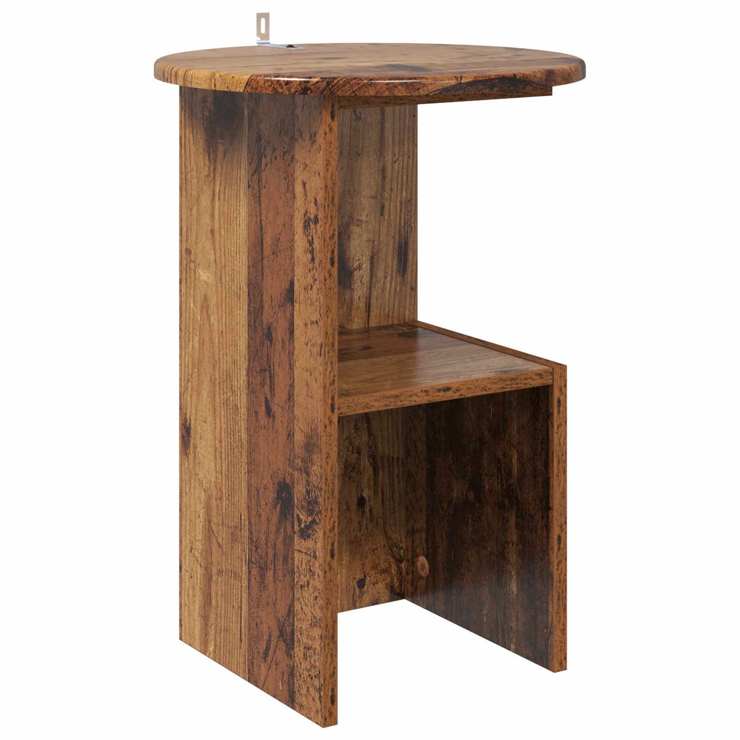 Side Table Old Wood Ø 39.5 x 55 cm Engineered Wood