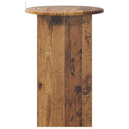 Side Table Old Wood Ø 39.5 x 55 cm Engineered Wood