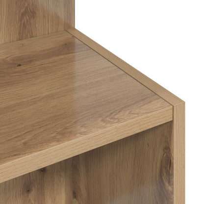 Side Table Artisan Oak Ø 39.5 x 55 cm Engineered Wood