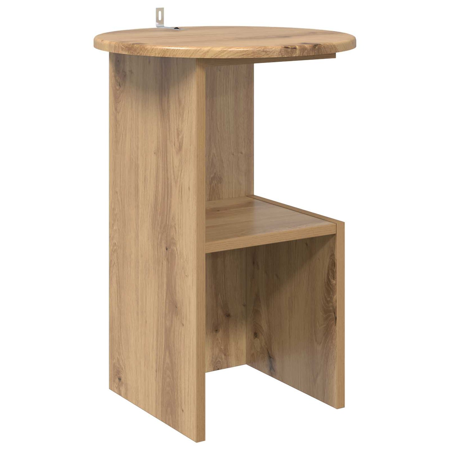 Side Table Artisan Oak Ø 39.5 x 55 cm Engineered Wood