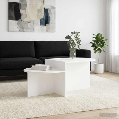 Coffee Table White 100 x 50 x 40 cm Engineered Wood
