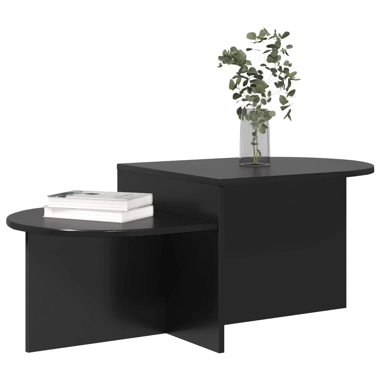 Coffee Table Black Oak 100 x 50 x 40 cm Engineered Wood
