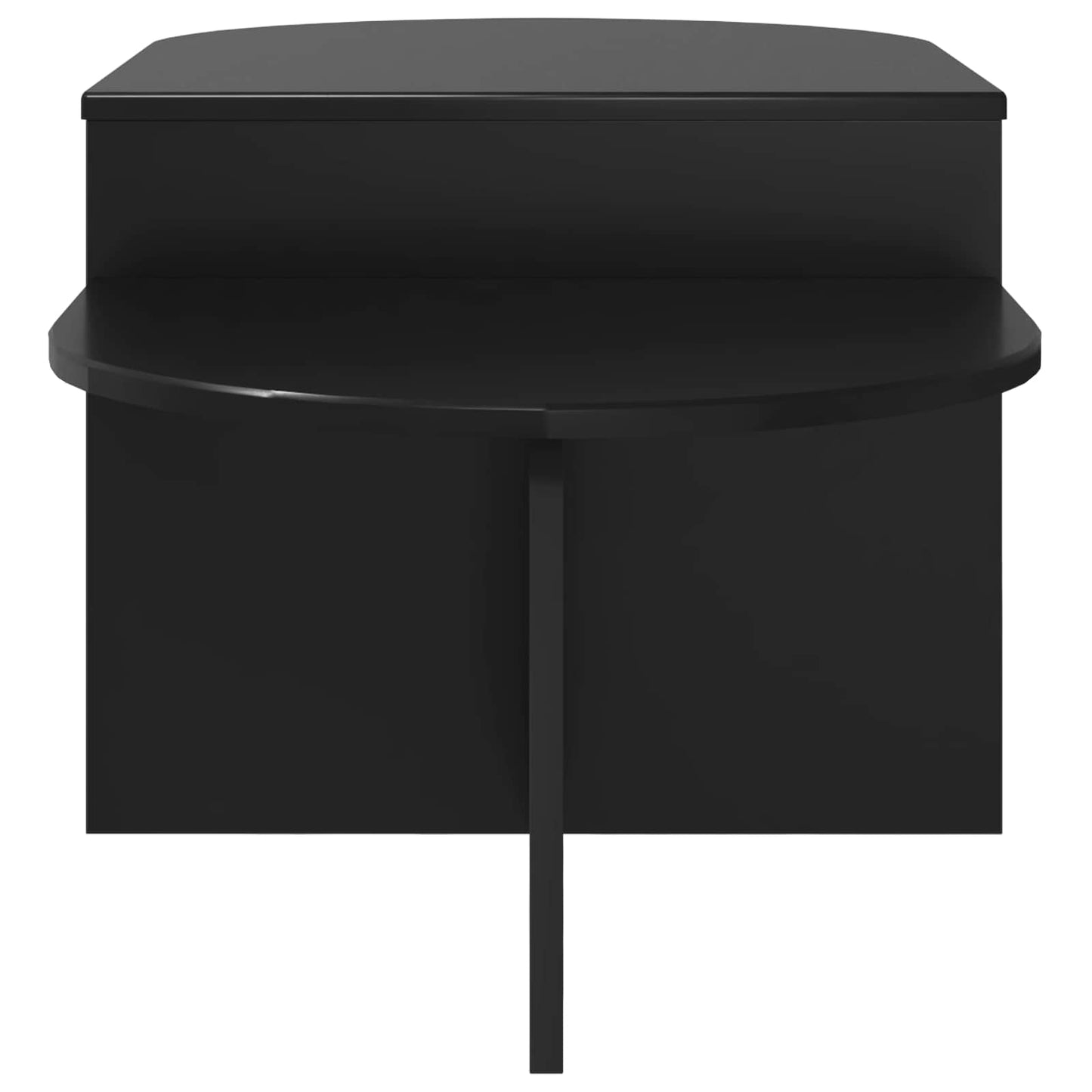 Coffee Table Black Oak 100 x 50 x 40 cm Engineered Wood