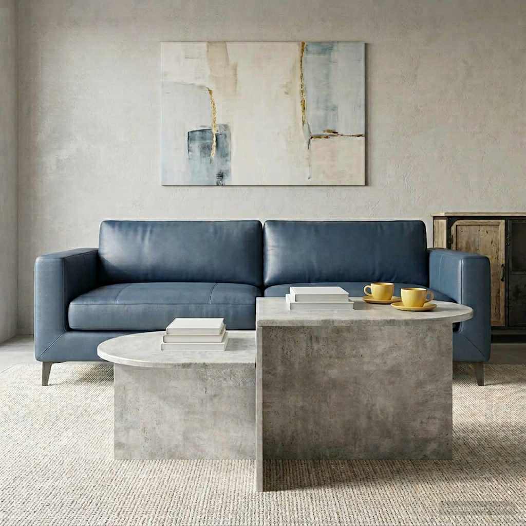 Coffee Table Concrete Grey 100 x 50 x 40 cm Engineered Wood