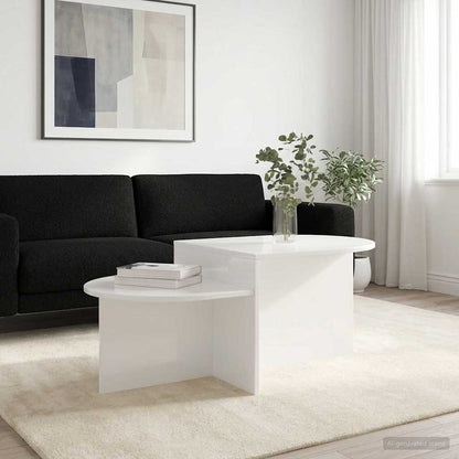 Coffee Table High Gloss White 100 x 50 x 40 cm Engineered Wood