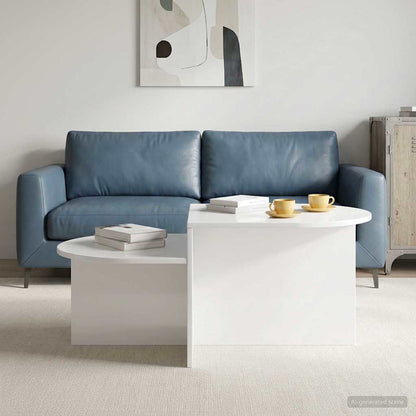 Coffee Table High Gloss White 100 x 50 x 40 cm Engineered Wood