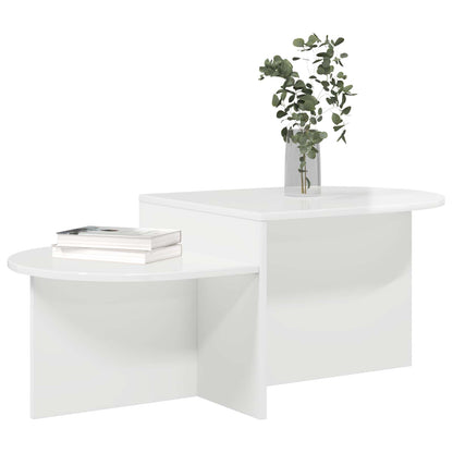 Coffee Table High Gloss White 100 x 50 x 40 cm Engineered Wood