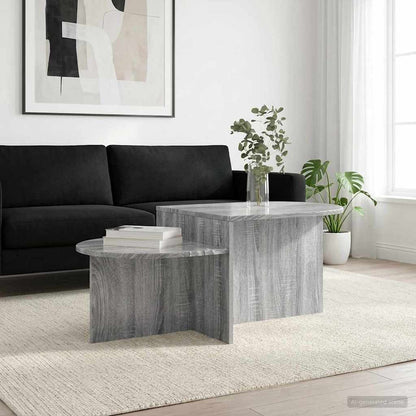 Coffee Table Grey Sonoma 100 x 50 x 40 cm Engineered Wood
