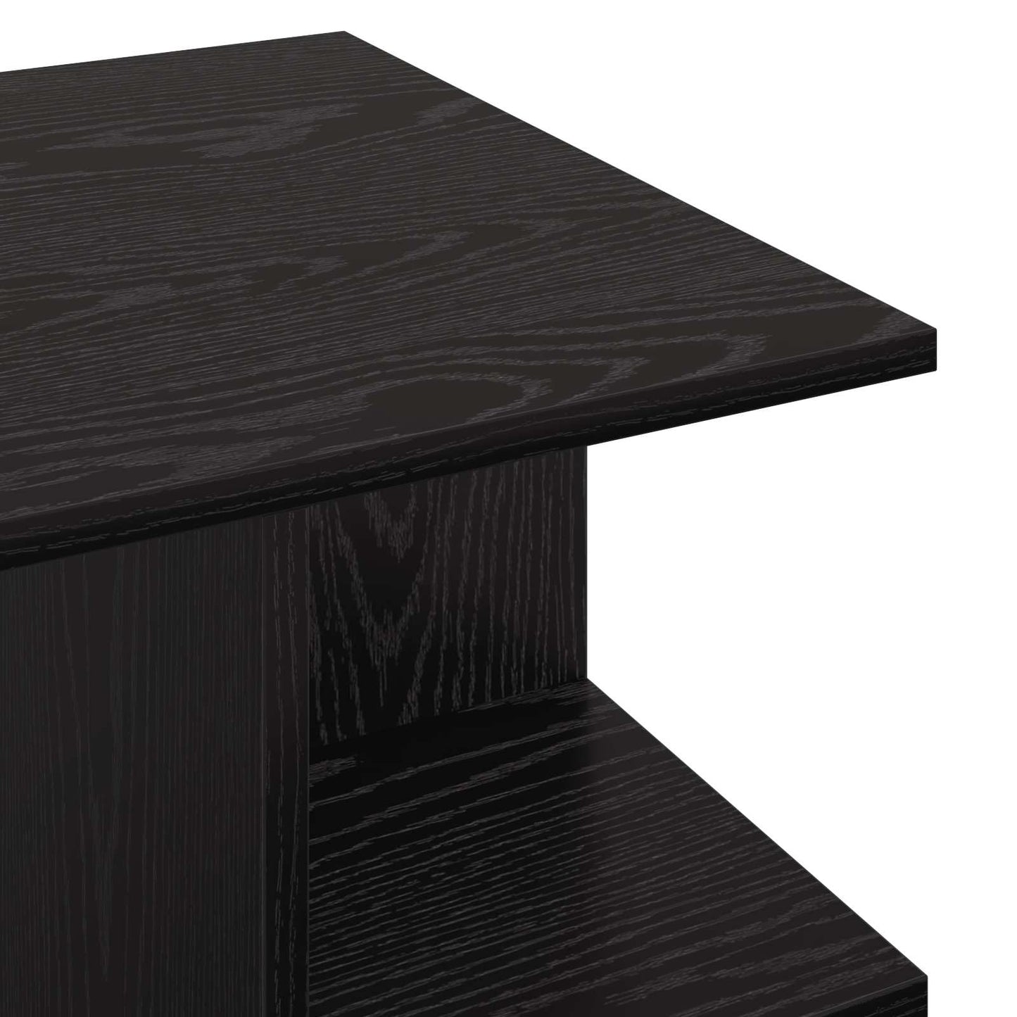 Coffee Table Black Oak 87 x 50 x 45 cm Engineered Wood