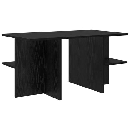 Coffee Table Black Oak 87 x 50 x 45 cm Engineered Wood