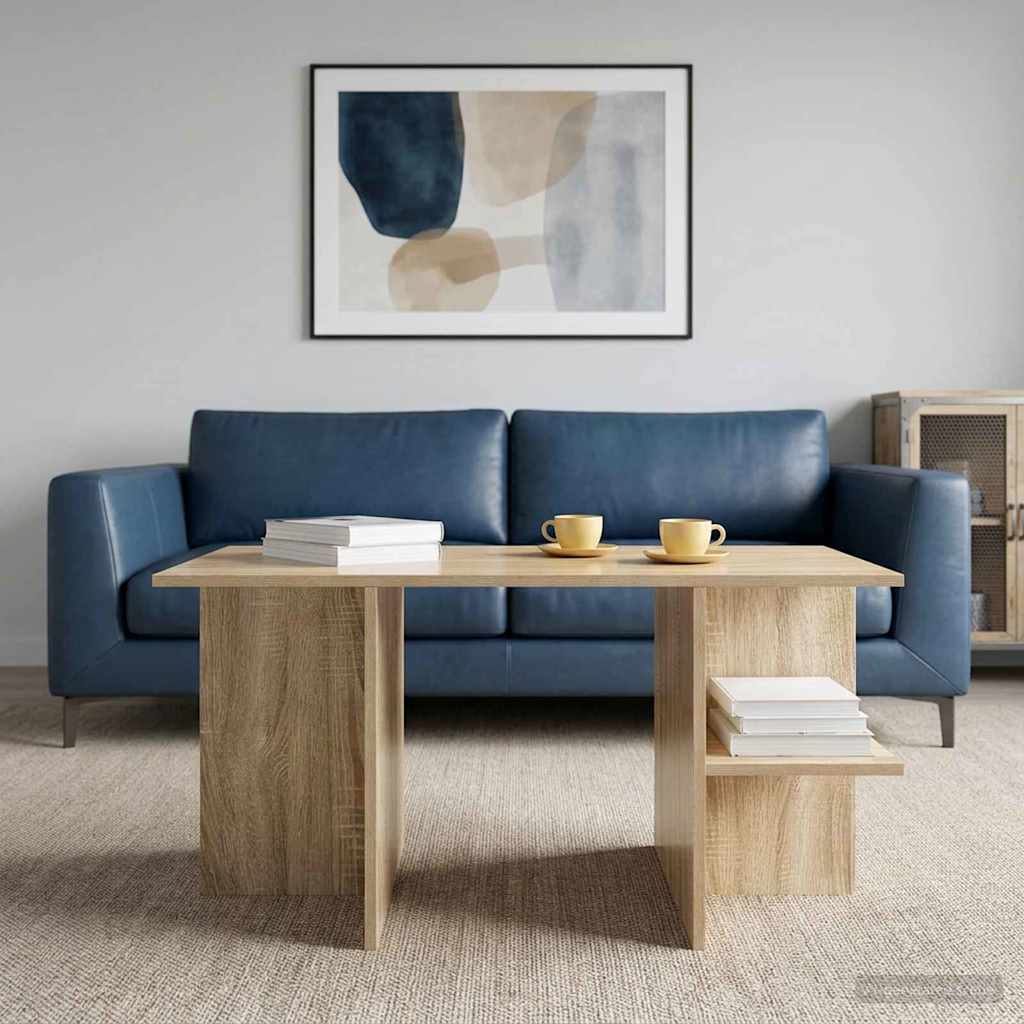 Coffee Table Sonoma Oak 87 x 50 x 45 cm Engineered Wood