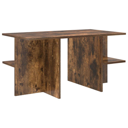 Coffee Table Smoked Oak 87 x 50 x 45 cm Engineered Wood