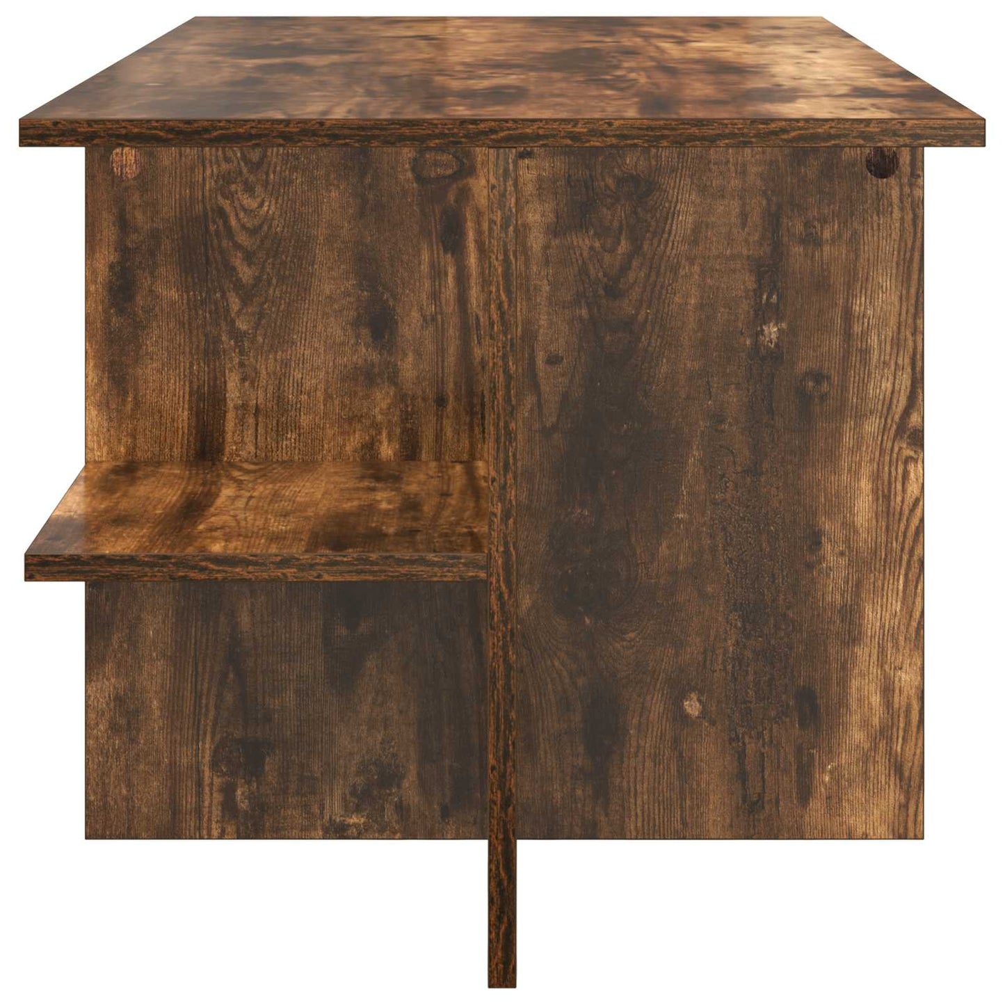 Coffee Table Smoked Oak 87 x 50 x 45 cm Engineered Wood