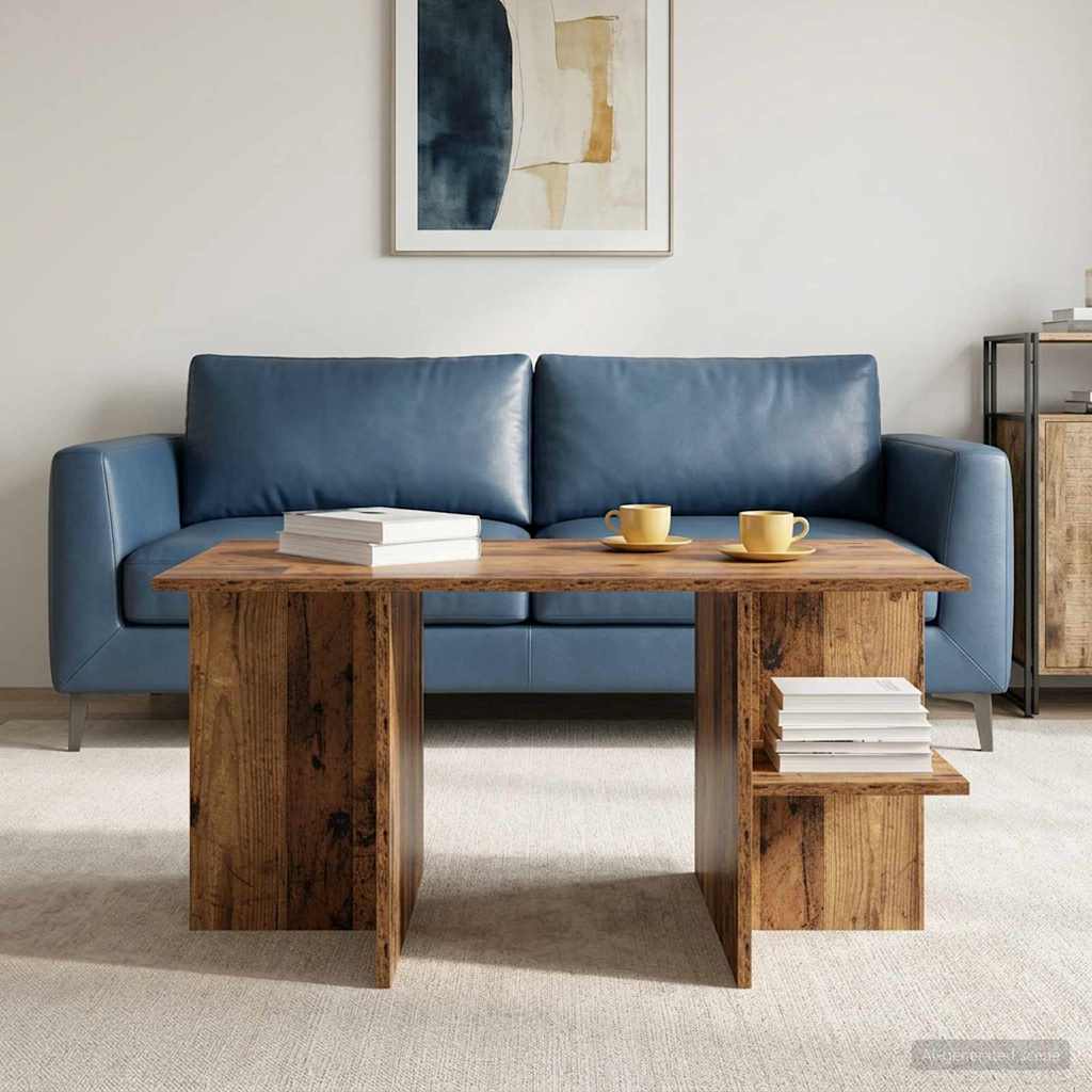 Coffee Table Old Wood 87 x 50 x 45 cm Engineered Wood