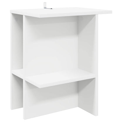 Coffee Table 2 pcs White 40 x 30 x 49 cm Engineered Wood