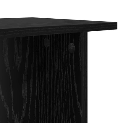 Coffee Table Black Oak 40 x 30 x 49 cm Engineered Wood