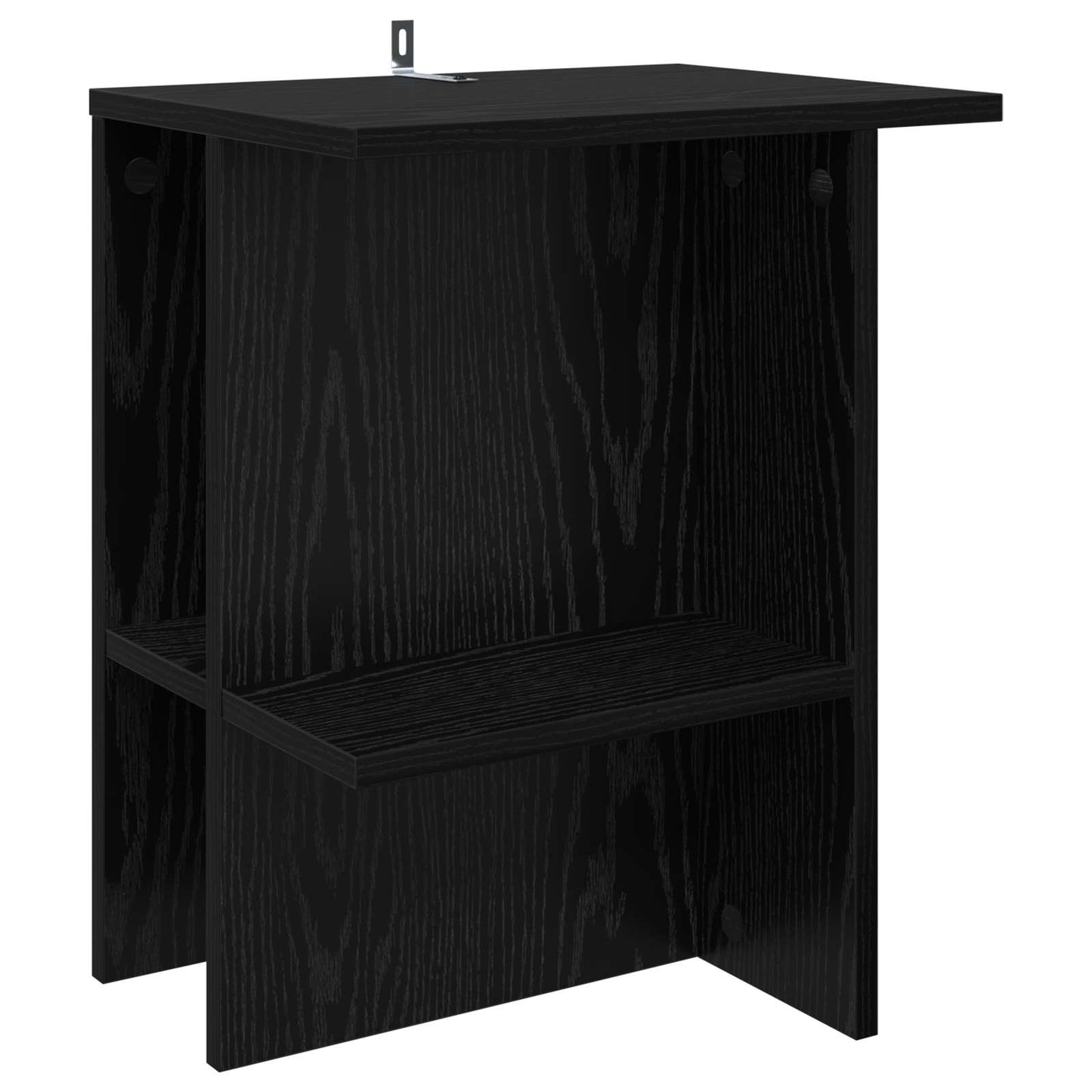 Coffee Table Black Oak 40 x 30 x 49 cm Engineered Wood