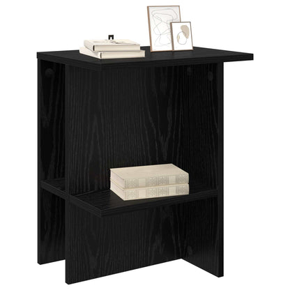 Coffee Table Black Oak 40 x 30 x 49 cm Engineered Wood