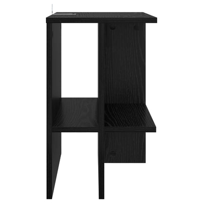 Coffee Table Black Oak 40 x 30 x 49 cm Engineered Wood