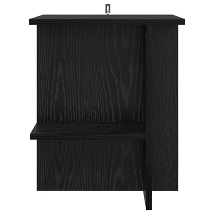 Coffee Table 2 pcs Black Oak 40 x 30 x 49 cm Engineered Wood