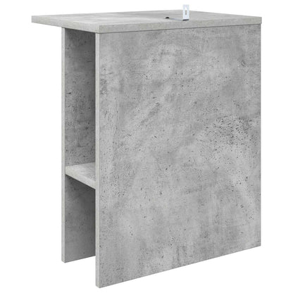 Coffee Table Concrete Grey 40 x 30 x 49 cm Engineered Wood