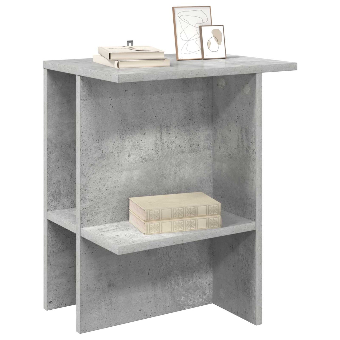 Coffee Table Concrete Grey 40 x 30 x 49 cm Engineered Wood